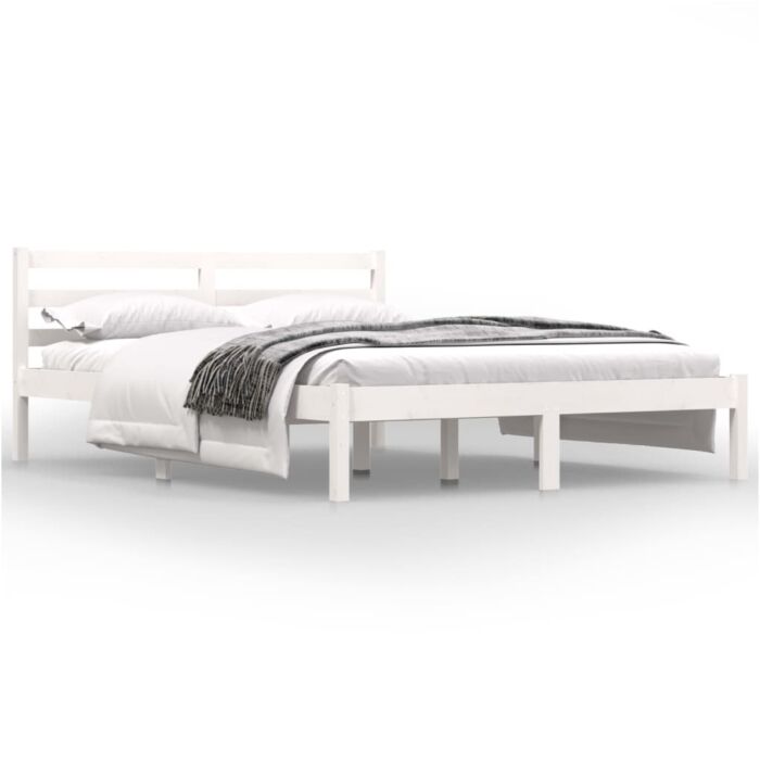Vidaxl Bed Frame Without Mattress 120x190cm White Small Double