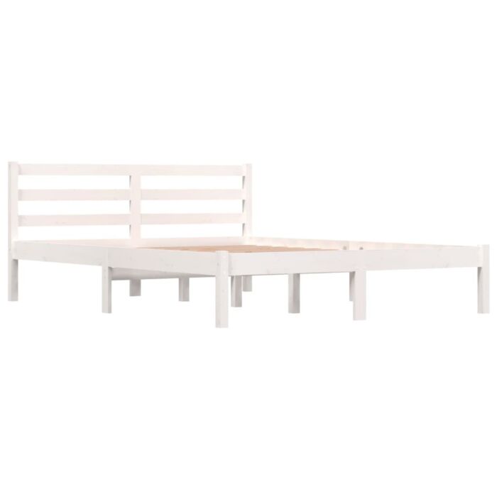Vidaxl Bed Frame Without Mattress 120x190cm White Small Double