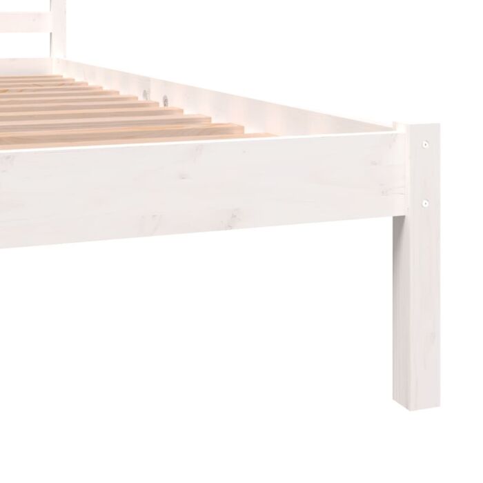 Vidaxl Bed Frame Without Mattress 120x190cm White Small Double