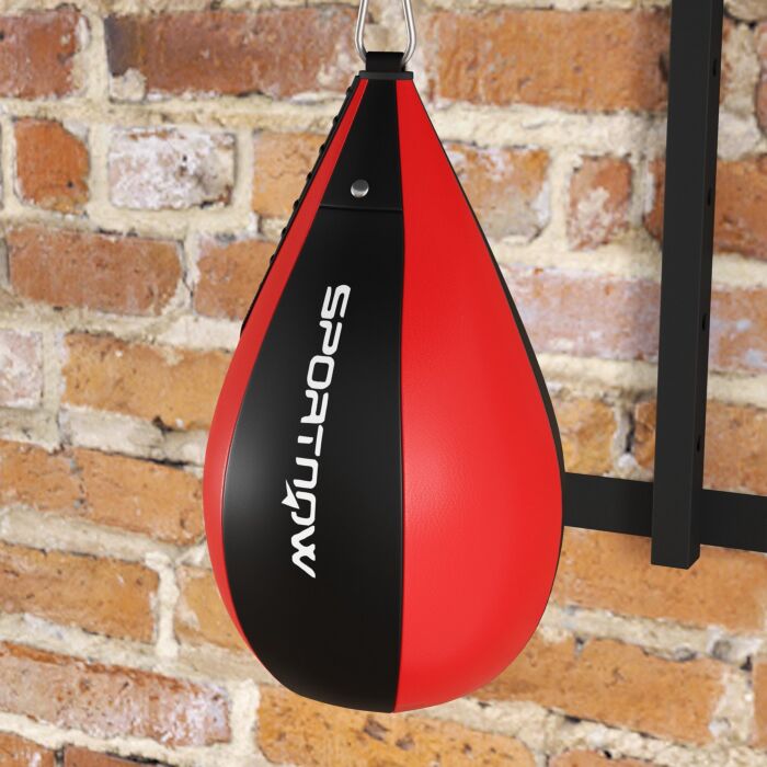 Sportnow Wall Mounted Speed Bag Platform, Height Adjustable Punching Bag Training Kit