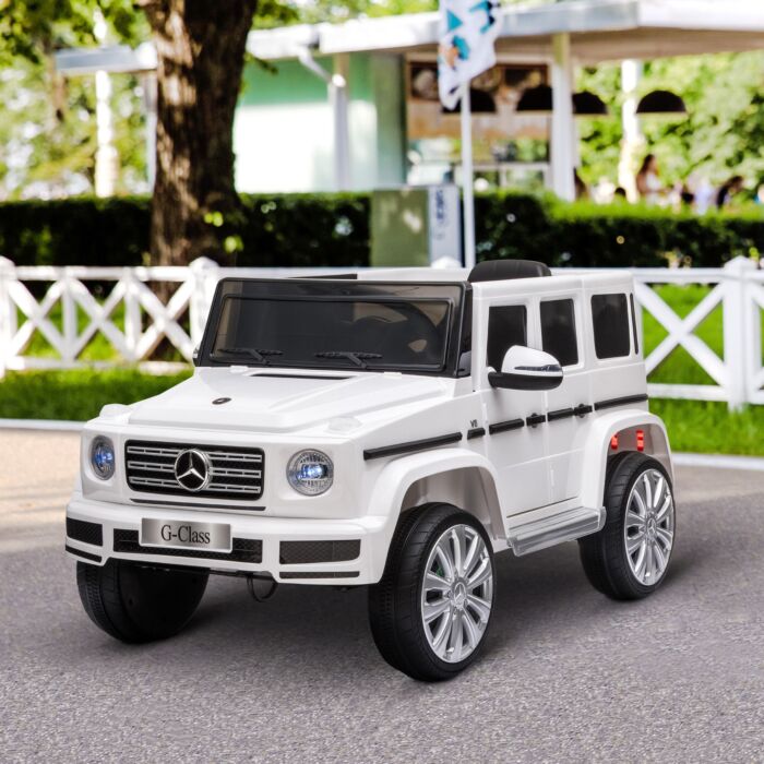 Homcom Compatible 12v Battery-powered Kids Electric Ride On Car Mercedes Benz G500 Toy With Parental Remote Control Music Lights