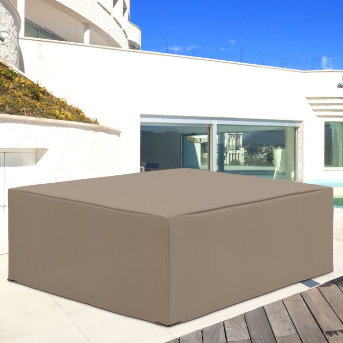 Outsunny Oxford Patio Garden Furniture Dining Table Chair Set Cover Water Protector Waterproof Anti-uv 275l X205w X 90hcm – Beige