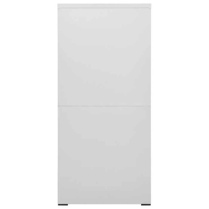 Vidaxl Filing Cabinet Light Grey 46x62x133 Cm Steel
