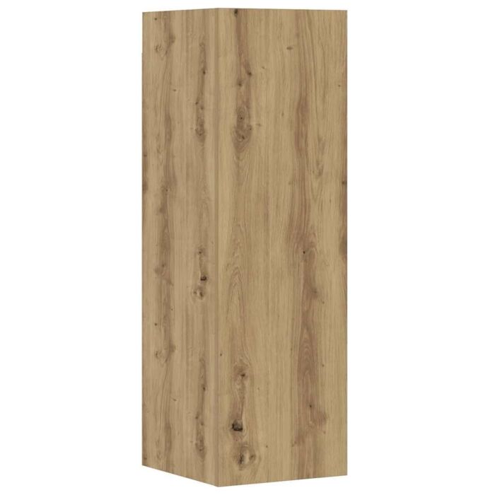Vidaxl 8 Piece Tv Cabinet Set Wall-mounted Artisan Oak Engineered Wood