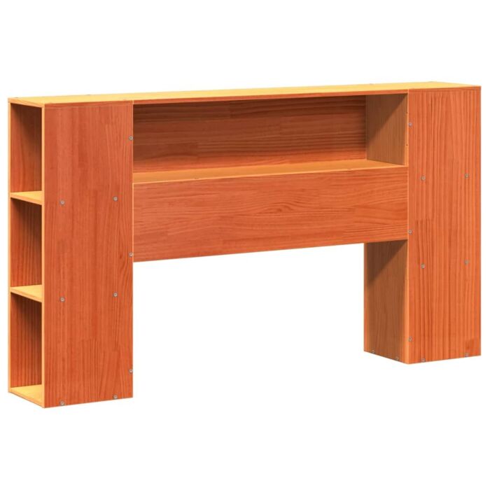 Vidaxl Bed Frame Without Mattress Wax Brown 140x190 Cm Solid Wood Pine