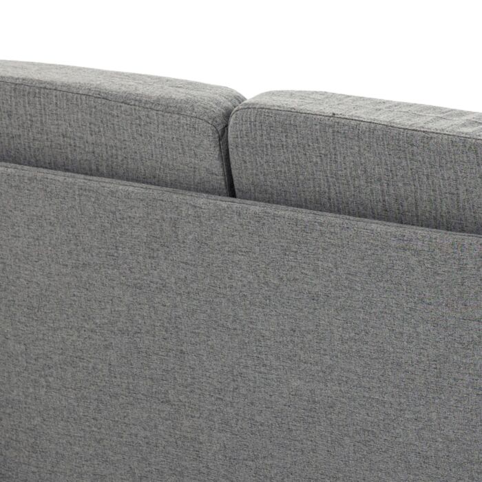 Homcom Compact Loveseat Sofa, Modern 2 Seater Sofa For Living Room With Wood Legs And Armrests, Grey
