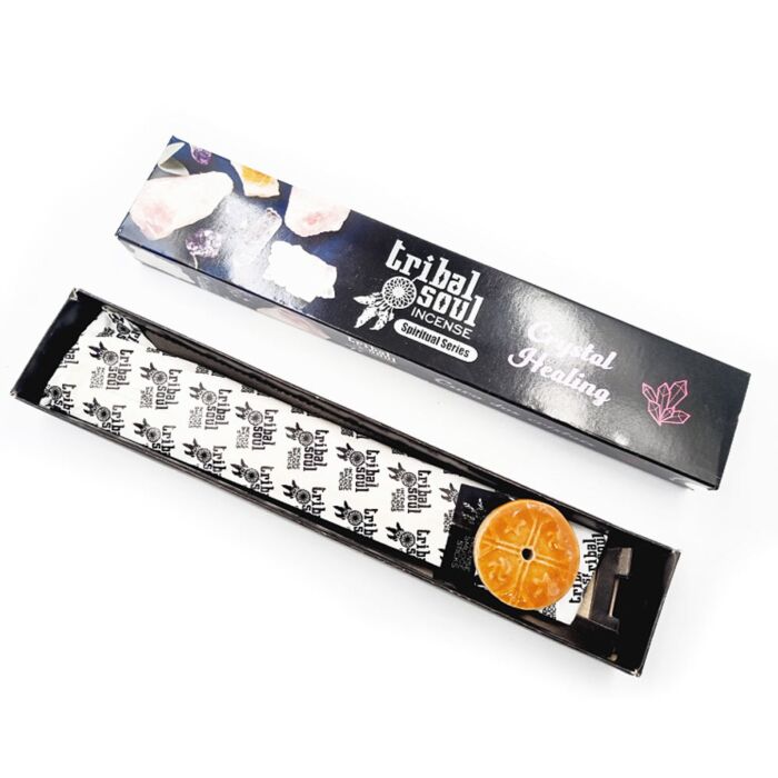 Tribal Soul Spiritual Incense Sticks And Ceramic Holder - Crystal Healing