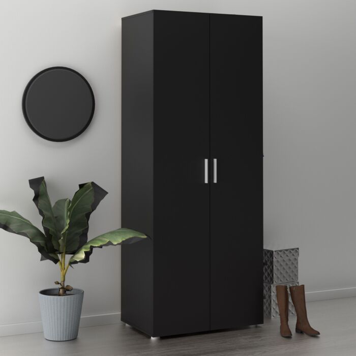 Pepe Wardrobe With 2 Doors In Black