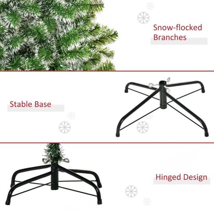 Homcom Christmas Tree 2.1m W/ Metal Stand