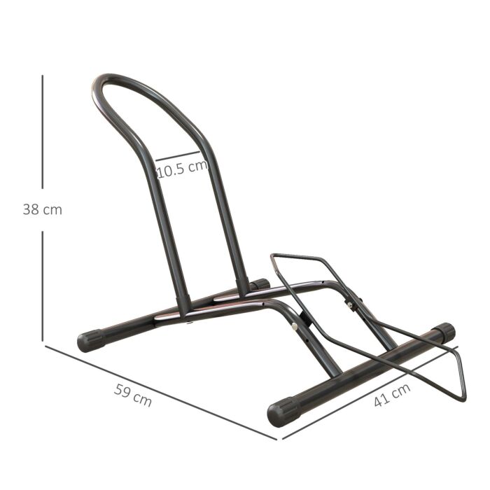 Sportnow Portable Bike Floor Stand, Freestanding Bike Rack For 16"-29" Kid's/mountain/road Bikes Home Garages Use