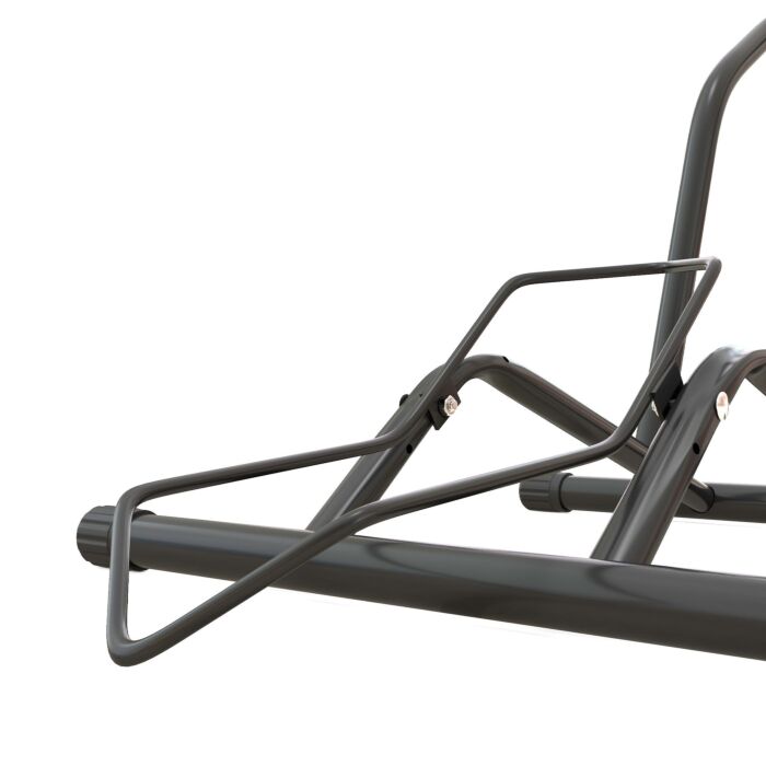 Sportnow Portable Bike Floor Stand, Freestanding Bike Rack For 16"-29" Kid's/mountain/road Bikes Home Garages Use
