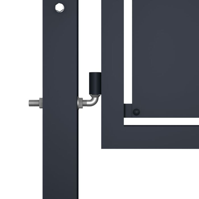 Vidaxl Garden Gate Steel 350x75 Cm Anthracite