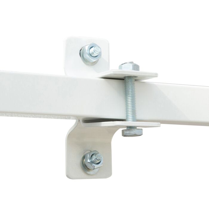 Outsunny 4x2.5m Retractable Manual Awning Window Door Sun Shade Canopy With Fittings And Crank Handle Beige