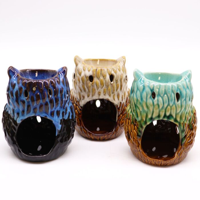 Classic Rustic Oil Burner - Owl - Assorted