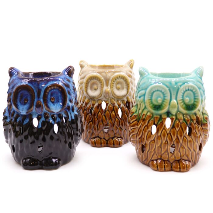 Classic Rustic Oil Burner - Owl - Assorted