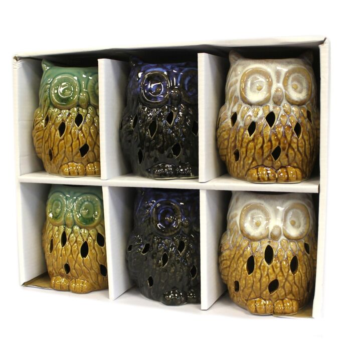 Classic Rustic Oil Burner - Owl - Assorted