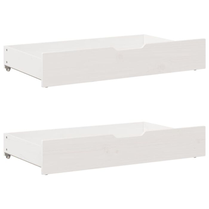 Vidaxl Bed Frame Without Mattress White 135x190 Cm Double Solid Wood Pine