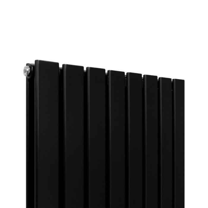 Designer Flat Panel Radiators Matt Black 1600mm X 560mm