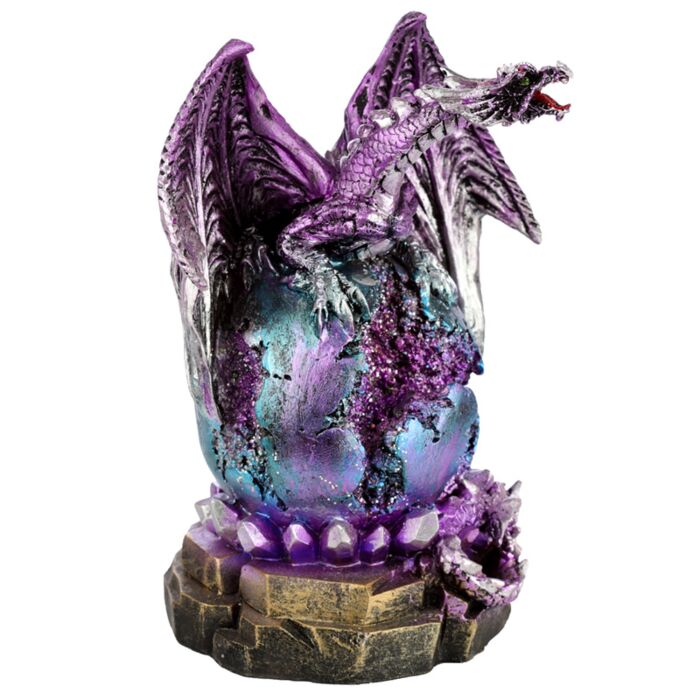 Geode Led Dark Legends Dragon Figurine
