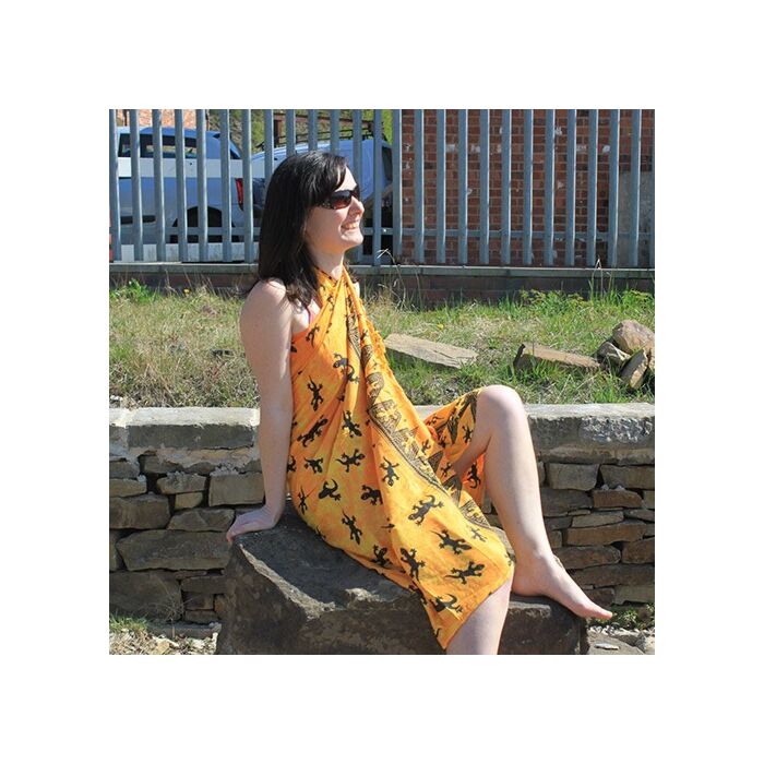 Bali Gecko Sarongs - Yellow