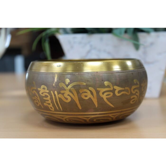 Lrg Five Buddha Singing Bowl