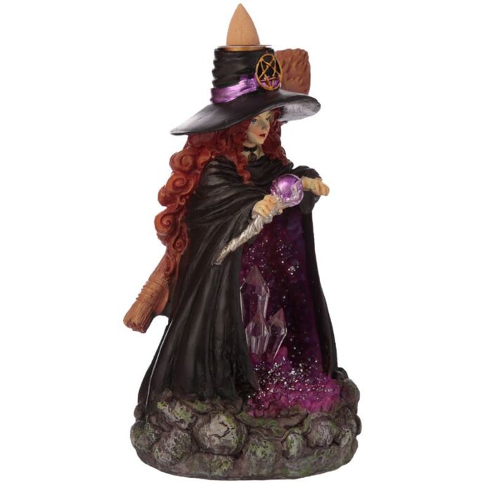 Witches Crystal Cave Led Backflow Incense Burner