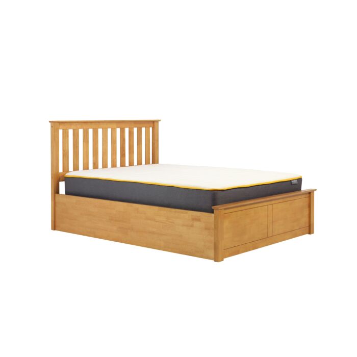 Phoenix Double Ottoman Bed Oak