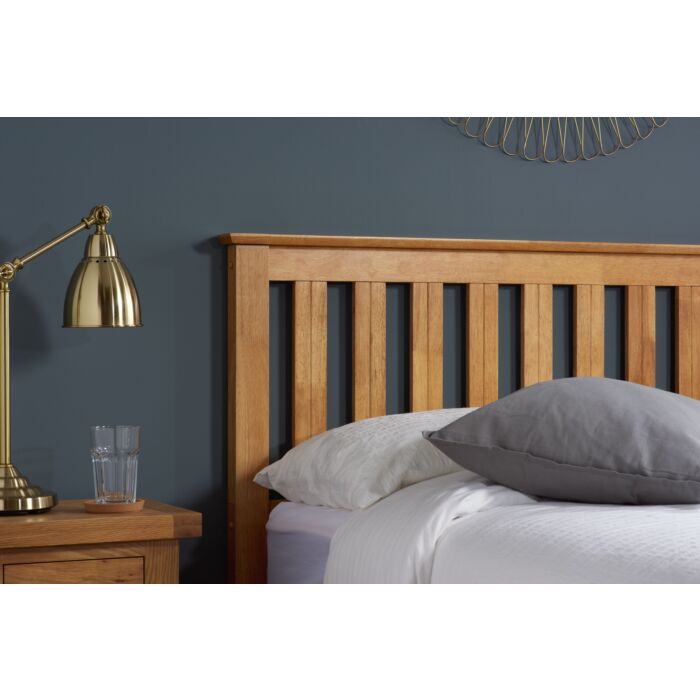 Phoenix Double Ottoman Bed Oak