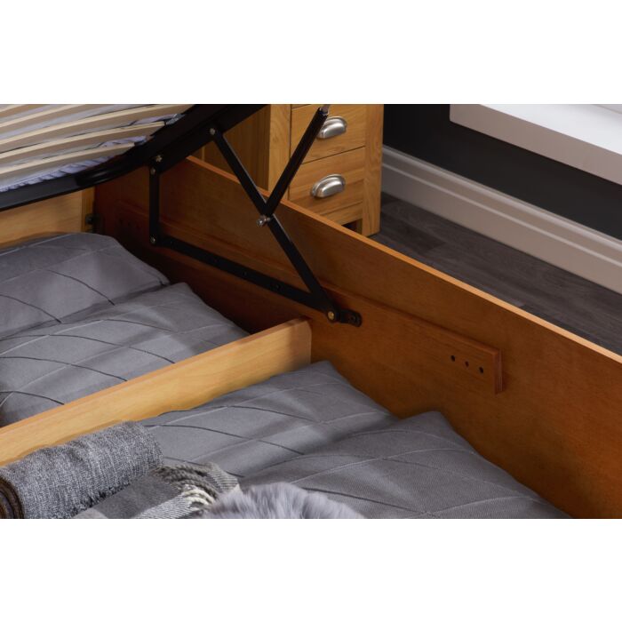 Phoenix Double Ottoman Bed Oak