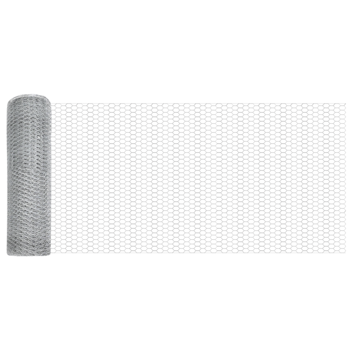 Vidaxl Hexagon Fence 0.6x100 M Galvanised Steel, Vidaxl Fence Posts 13 Pcs Ø32 Mm 100 Cm Galvanised Steel