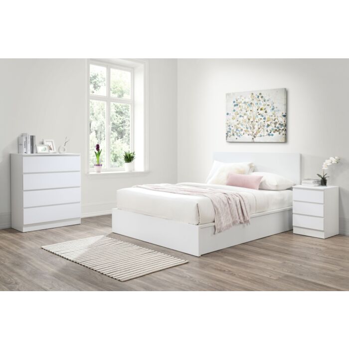 Oslo 4 Drawer Chest White