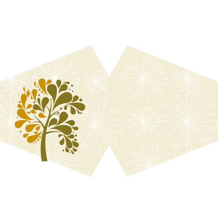 Reusable Fashion Face Covering - Golden Tree (adult)