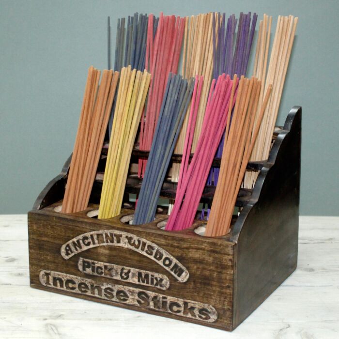 P&m Incense Mango Wood Display Stand