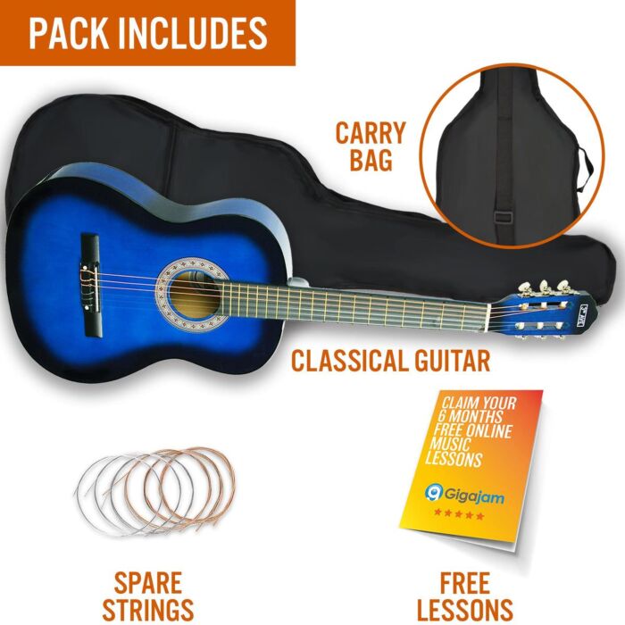 3rd Avenue Full Size Classical Guitar Pack