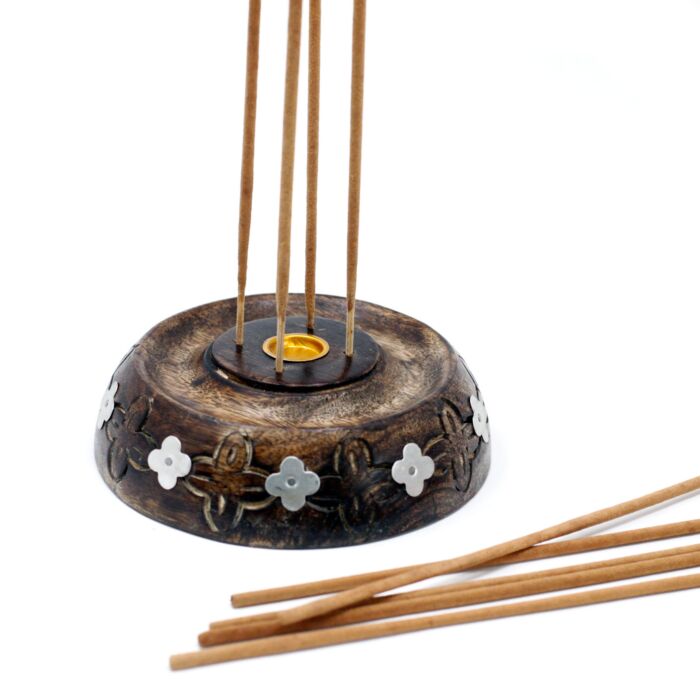 Cone & Stick Burner- Assorted Design - Mango Wood