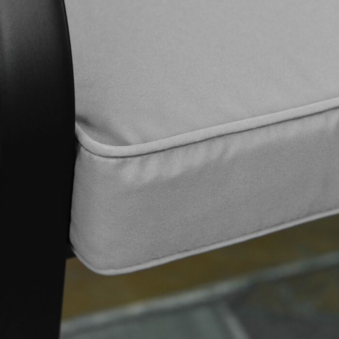 Outsunny 2 Seater Garden Bench Cushion -light Grey