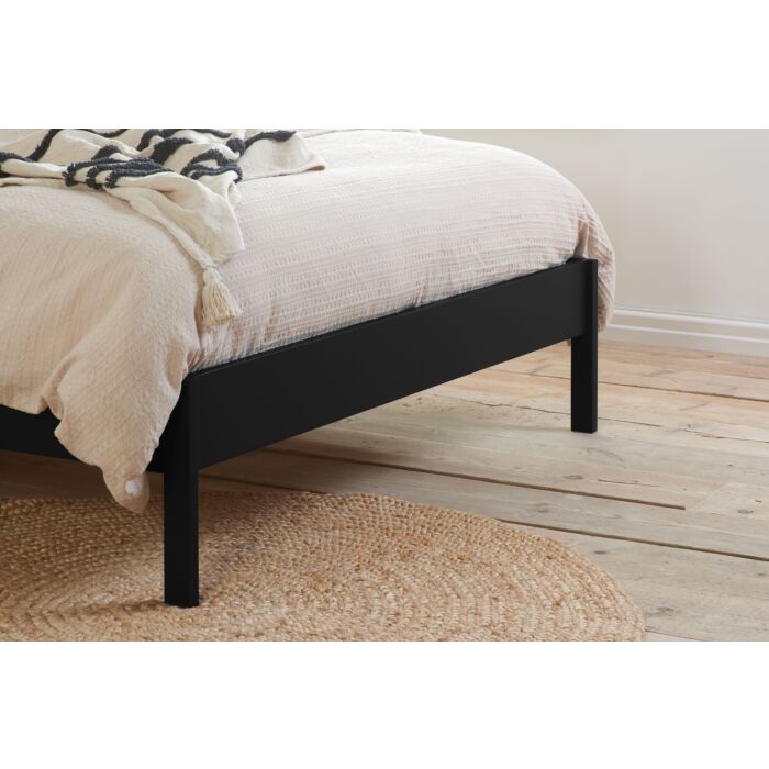 Margot King Rattan Bed Black
