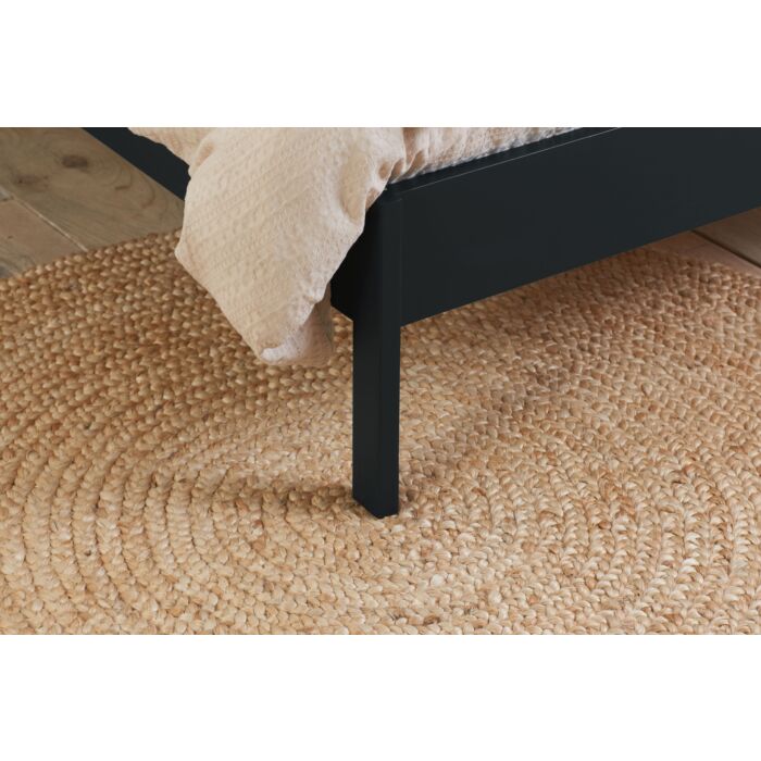 Margot King Rattan Bed Black