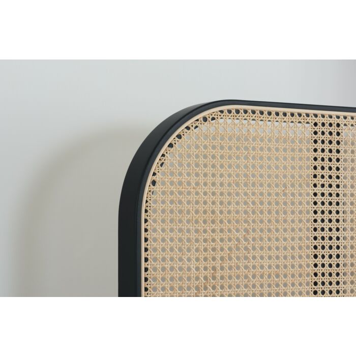 Margot King Rattan Bed Black