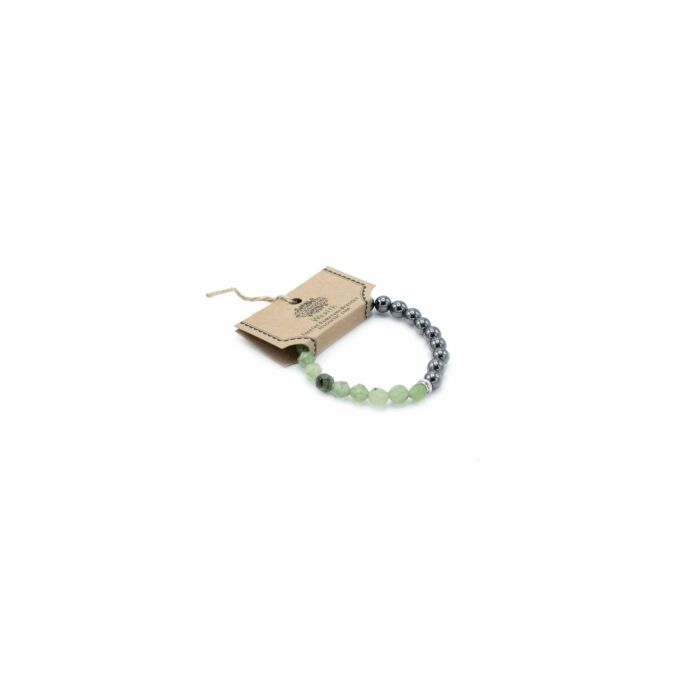 Faceted Gemstone Bracelet - Magnetic Jade