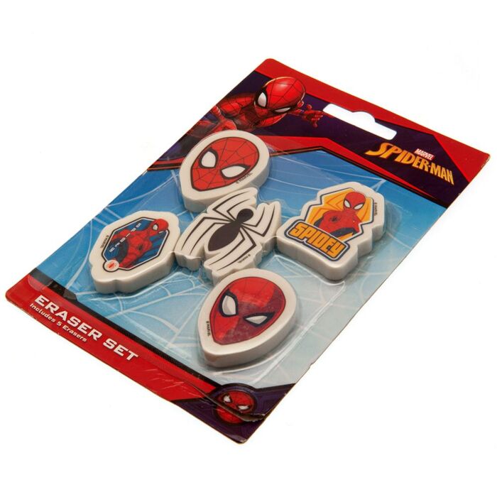 Spider-man 5pk Eraser Set