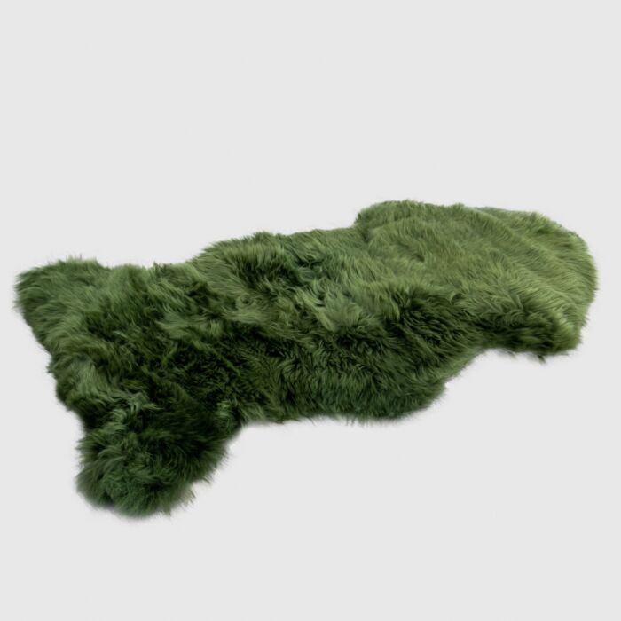 Olive Green Sheepskin Rug Xxl