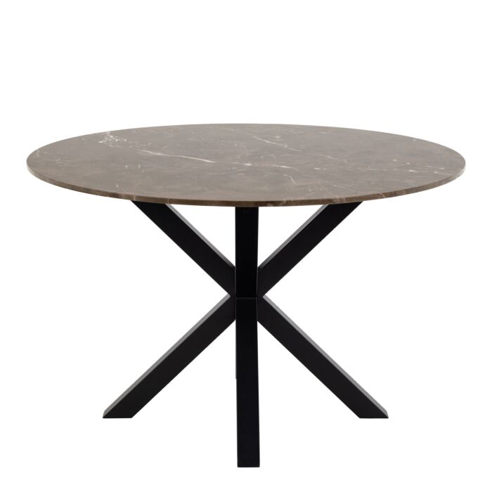 Heaven Dining Table With Brown Polished Marble Top