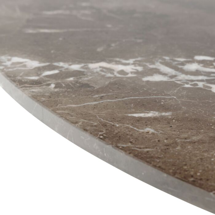 Heaven Dining Table With Brown Polished Marble Top
