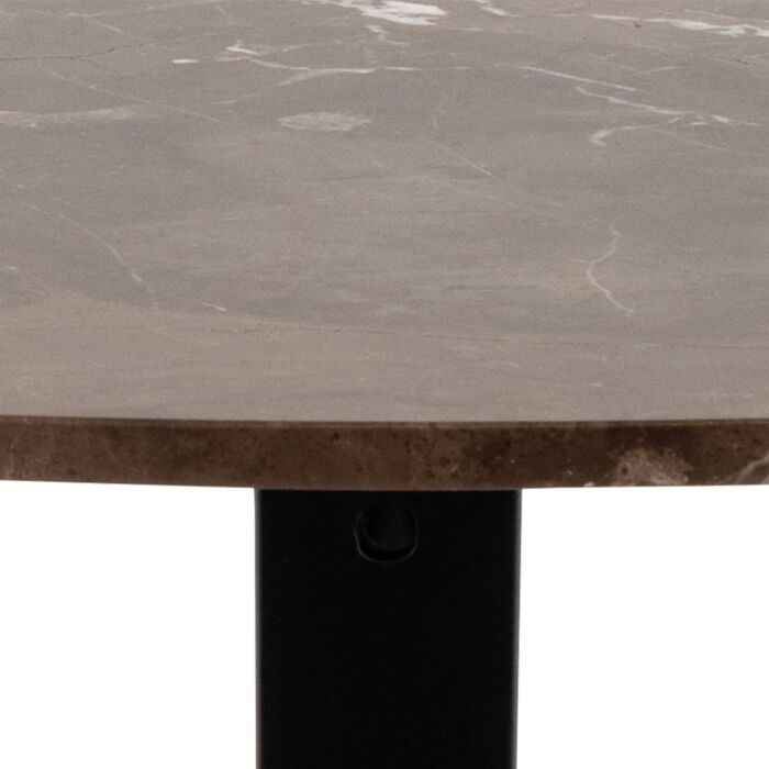 Heaven Dining Table With Brown Polished Marble Top