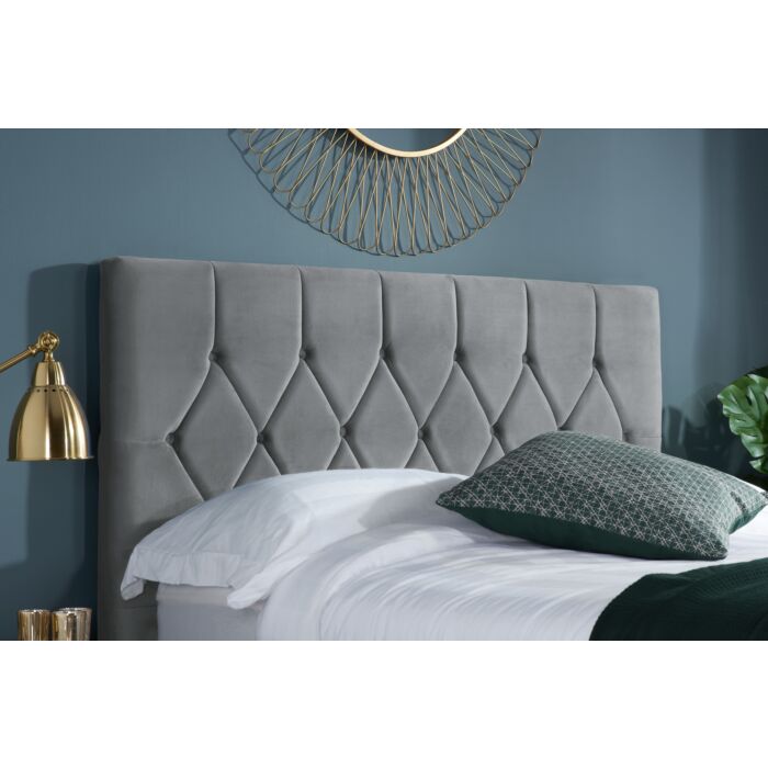 Loxley King Ottoman Bed Grey