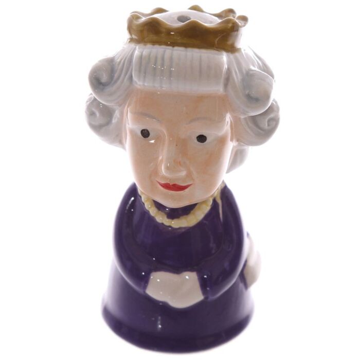 Novelty Collectable Queen And Corgi Ceramic Salt And Pepper Set