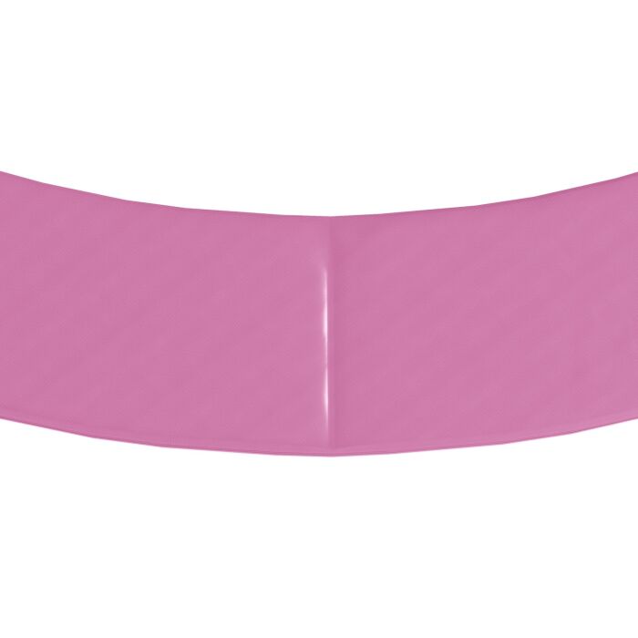 Sportnow 8ft Trampoline Spring Cover, Plastic Trampoline Pad Replacement With Elastic Cord, Waterproof, Uv Resistant And Tear-resistant, Pink
