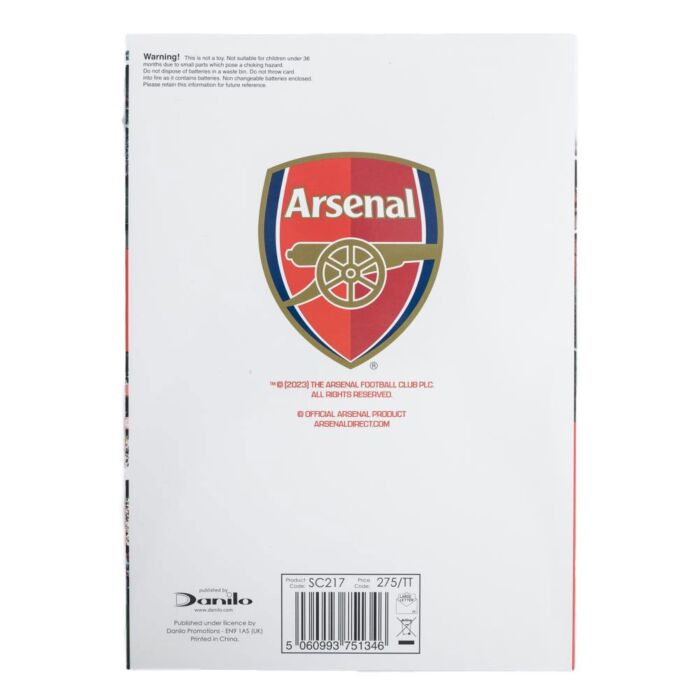 Arsenal Fc Musical Birthday Card