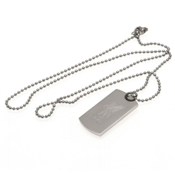 Liverpool Fc Engraved Dog Tag & Chain Lb